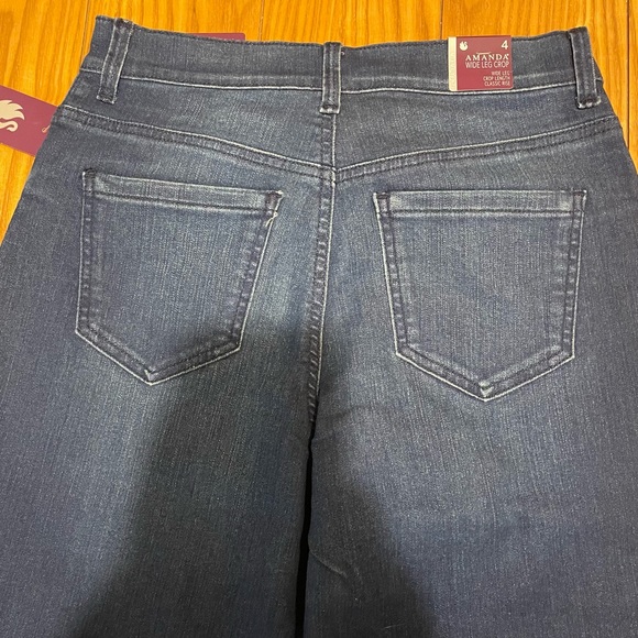 Gloria Vanderbilt Amanda Wide Leg Crop Jeans- Size 4 - Picture 8 of 10
